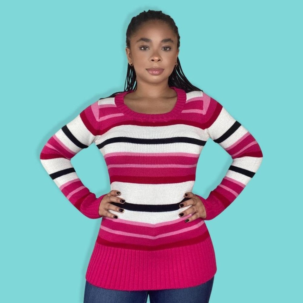 Colorful Striped Sweater - Picture 2 of 4